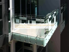 Glazen reling 304 roestvrijstalen fittingen Bevestigingsmiddel Standoff Wandmontage Klemmen