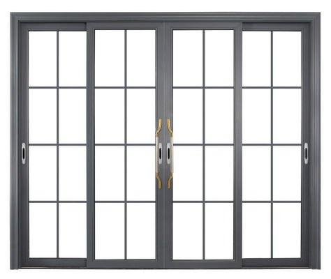 Geharmoniseerd glas Duidelijke aluminium schuifdeur Slim frame Externe aluminium schuifdeuren