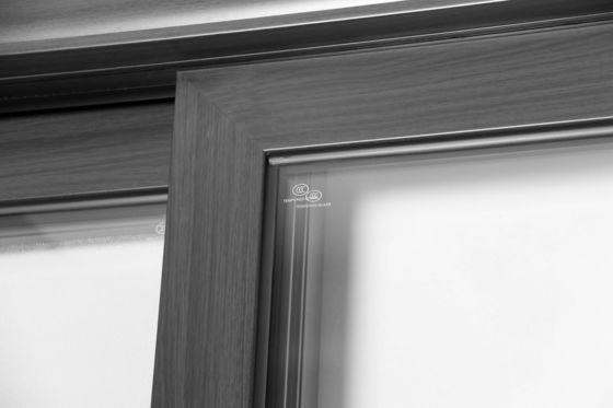 Zwarte tyfoonweerstand Aluminium schuifdeur Aluminium frame 1.5 Aluminium schuifdeur