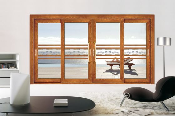 Dubbele glazen aluminium schuifdeur orkaanbestendige multi-schuifglasdeur