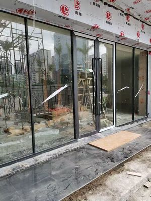 Beveiliging Aluminium frame Swing Door op maat met Fluorkoolstofcoating