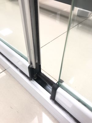 Thermische breuk Veiligheid Glas Aluminium vouwdeur Commercieel balkon vouwdeur