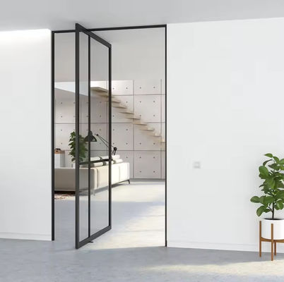 Aluminiumlegering Frameless Glass Pivot Door Corrosiebestendige Gemakkelijk schoonmaken
