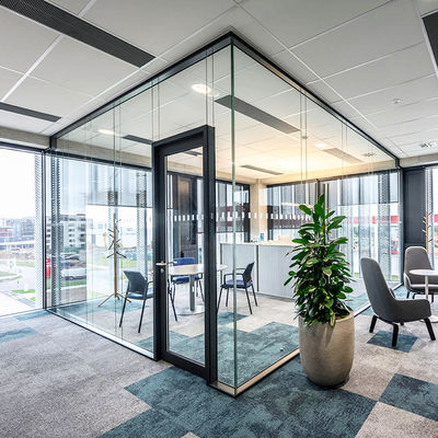 Zware glazen muur veiligheid Aluminiumprofiel glazen muur