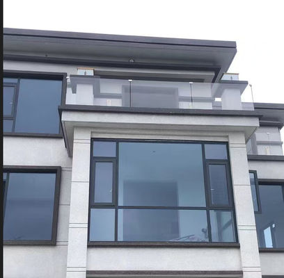 Poedercoating Aluminium U-kanaal glazen leuning voor gebouwomgevingen