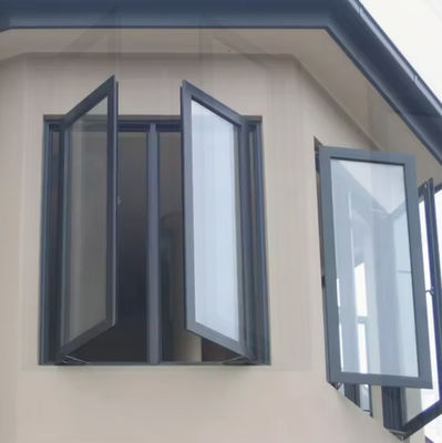 Nieuw ontwerp aluminium behuizing schommel venster met gehard glas