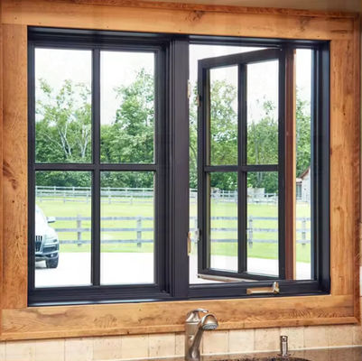 Nieuw ontwerp aluminium behuizing schommel venster met gehard glas
