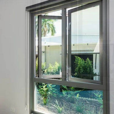 Nieuw ontwerp aluminium behuizing schommel venster met gehard glas