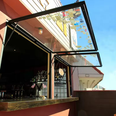 Hoog beveiligd aluminium raam kantel- en draaivenster met een enkele schaduw