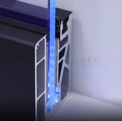 Lamel U-kanaal glazen balustrade