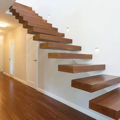 SZG Modern Design Drijvende Trap Op maat Drijvende Houten Trap
