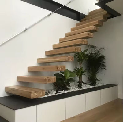 SZG Modern Design Drijvende Trap Op maat Drijvende Houten Trap