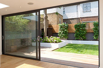 Poedercoating aangepaste aluminium schuifdeuren met aluminium profiel