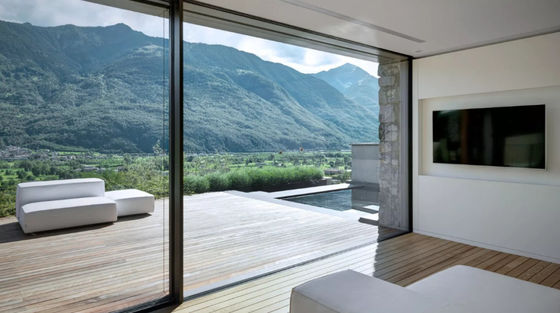 Eco-vriendelijke aluminium schuifdeur Balkon met dunne 4 aluminium behuizing schuifdeur