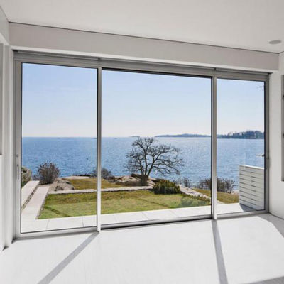 Slim lichtprofiel Aluminium schuifdeur Vervanging met gehard helder glas