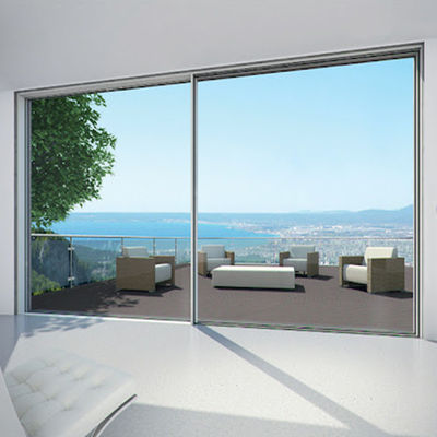 Slim lichtprofiel Aluminium schuifdeur Vervanging met gehard helder glas
