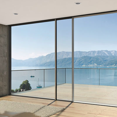 Slim lichtprofiel Aluminium schuifdeur Vervanging met gehard helder glas