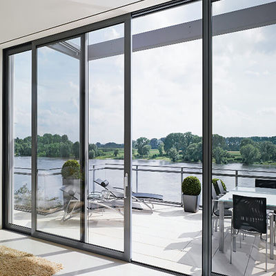 Gefrostglas Aluminium schuifdeur Stofbestendige en geanodiseerde afwerking