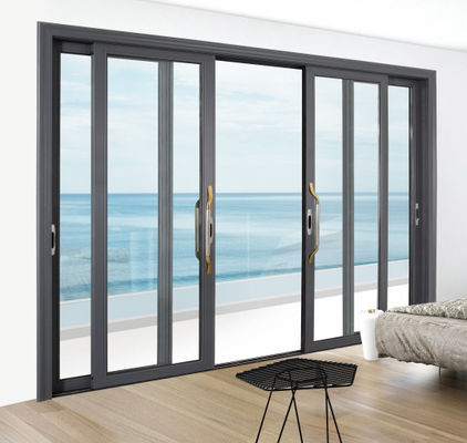 Geharmoniseerd glas Duidelijke aluminium schuifdeur Slim frame Externe aluminium schuifdeuren