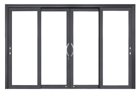 Op maat gemaakte woonruimte aluminium glazen schuifdeuren stabiel met gelaagd glas