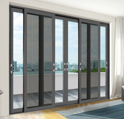 Op maat gemaakte woonruimte aluminium glazen schuifdeuren stabiel met gelaagd glas