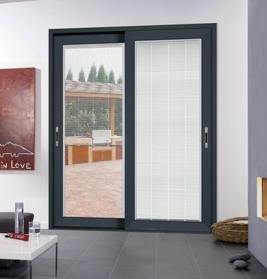 Geïsoleerd veiligheidsglas Aluminiumprofiel Schuifdeur Thermische breuk Vervang Schuifdeur