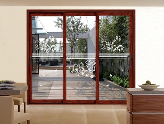Robuuste aluminium profiel schuifdeur aanpasbaar met gehard glas