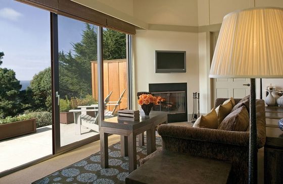 Duurzame dikke aluminium glijdende glazen deuren horizontale openingsstijl