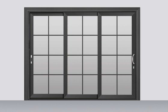 Typhoonbestendige 2 mm dikke aluminium schuifdeuren met gehard glas