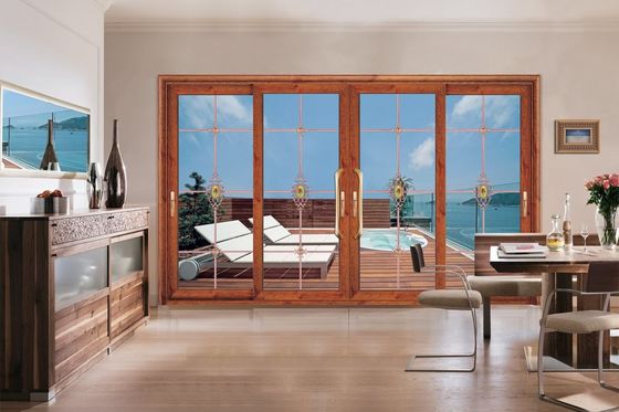 Typhoonbestendige 2 mm dikke aluminium schuifdeuren met gehard glas