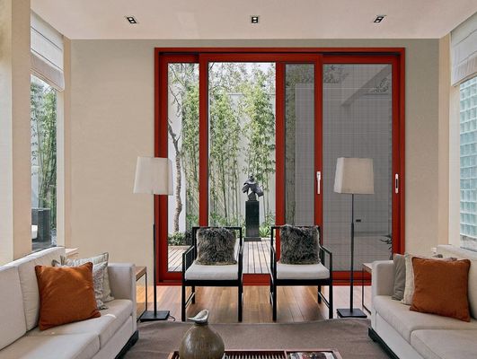 Op maat gemaakte grote schuifglas patio deuren poeder gecoate aluminium frame