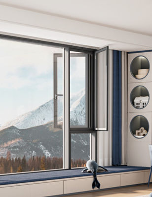 Beveiligd aluminium ruit met gehard geïsoleerd glas en multi-punt vergrendeling