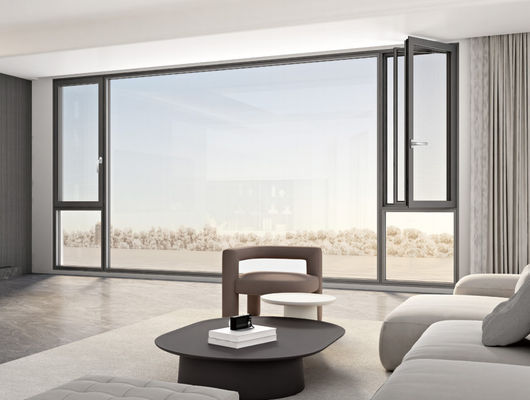 Beveiligd aluminium ruit met gehard geïsoleerd glas en multi-punt vergrendeling