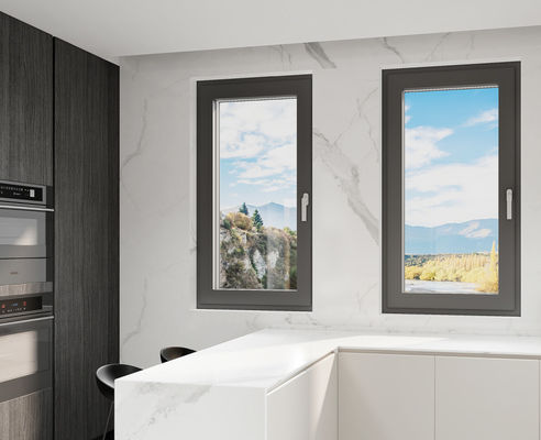 SZG Casement Open Aluminium Swing Window Met Hardware van Roestvrij Staal