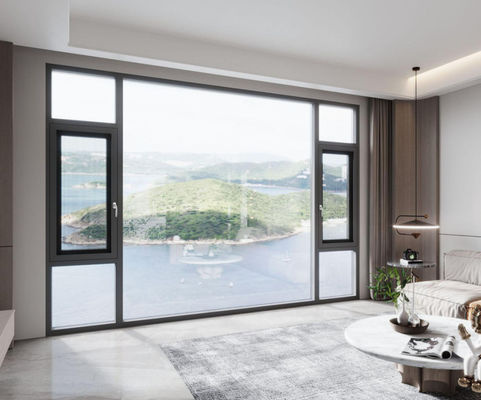 Gemakkelijk onderhoud Aluminium schommelvenster Corrosiebestendige schommelglasvenster