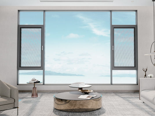 Gemakkelijk onderhoud Aluminium schommelvenster Corrosiebestendige schommelglasvenster