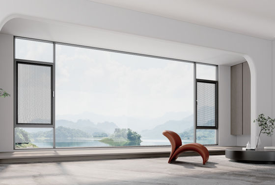 Beveiliging Gelaagd Glas Aluminium Casement Venster Onderhoudsweerstand