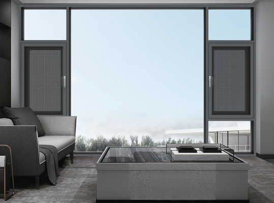 Energiebesparend aluminium schommelvenster gehard glas Buitengasvenster