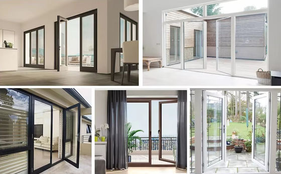 Poeder gecoate aluminium schommeldeur milieuvriendelijk voor langdurig gebruik