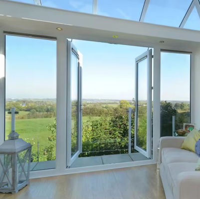 Poeder gecoate aluminium schommeldeur milieuvriendelijk voor langdurig gebruik