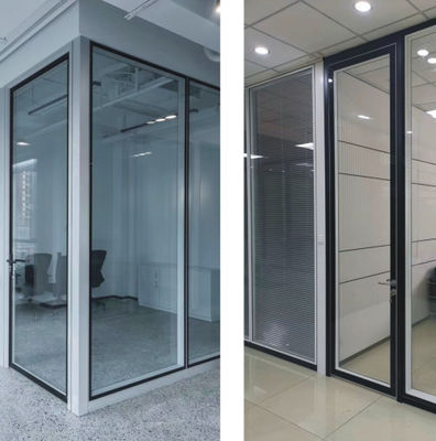 Duurzaam dik aluminium schommeldeur gehard gelaagd geïsoleerd glas