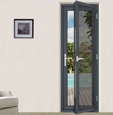 Poedercoating Tempered Glass Swing Door Thermal Breaking met aluminiumprofiel