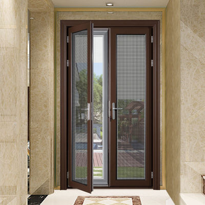 Poedercoating Tempered Glass Swing Door Thermal Breaking met aluminiumprofiel