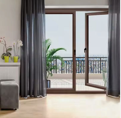 SZG Huis Aluminium Dubbel Glas Swing Door Voor Veiligheid En Soepel Open