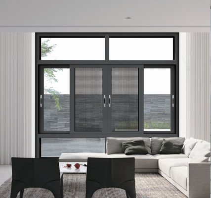 Op maat gemaakte aluminium horizontaal schuifvenster Energie-efficiëntie aluminium schuifglasvenster