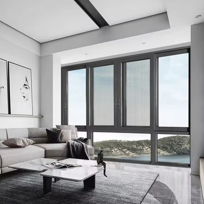 SZG Aluminium glijvend stormvenster aanpasbaar en insectenbestendig