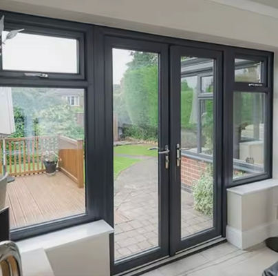 Thermische breuk Aluminium glazen schommeldeur Open behuizing Corrosiebestendig