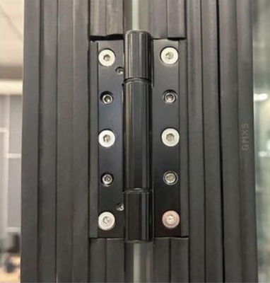 Zware opvouwbare glazen deuren gemakkelijke installatie en soepele werking