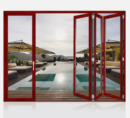 Thermische breuk Aluminium raam Schuifdeur Stofbestendige met gehard glas