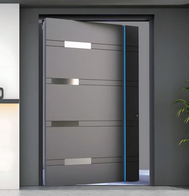 Hurricane Resistance Pivot Aluminium deur op maat met gelamineerd glas